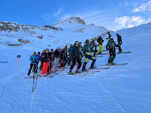 Gruppenfoto bei der Kitzsteinhornfahrt