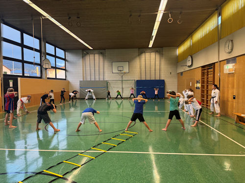 Foto beim Karatetreining