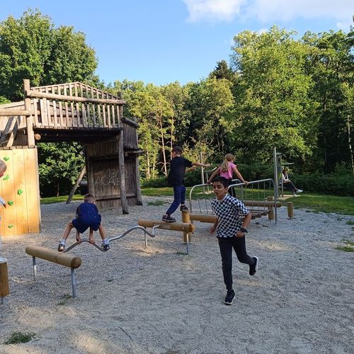Bilder vom Karatetraining am Feng Shui Park in Lalling