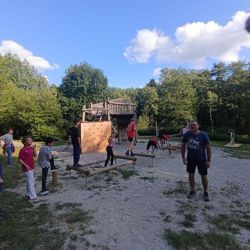 Bilder vom Karatetraining am Feng Shui Park in Lalling